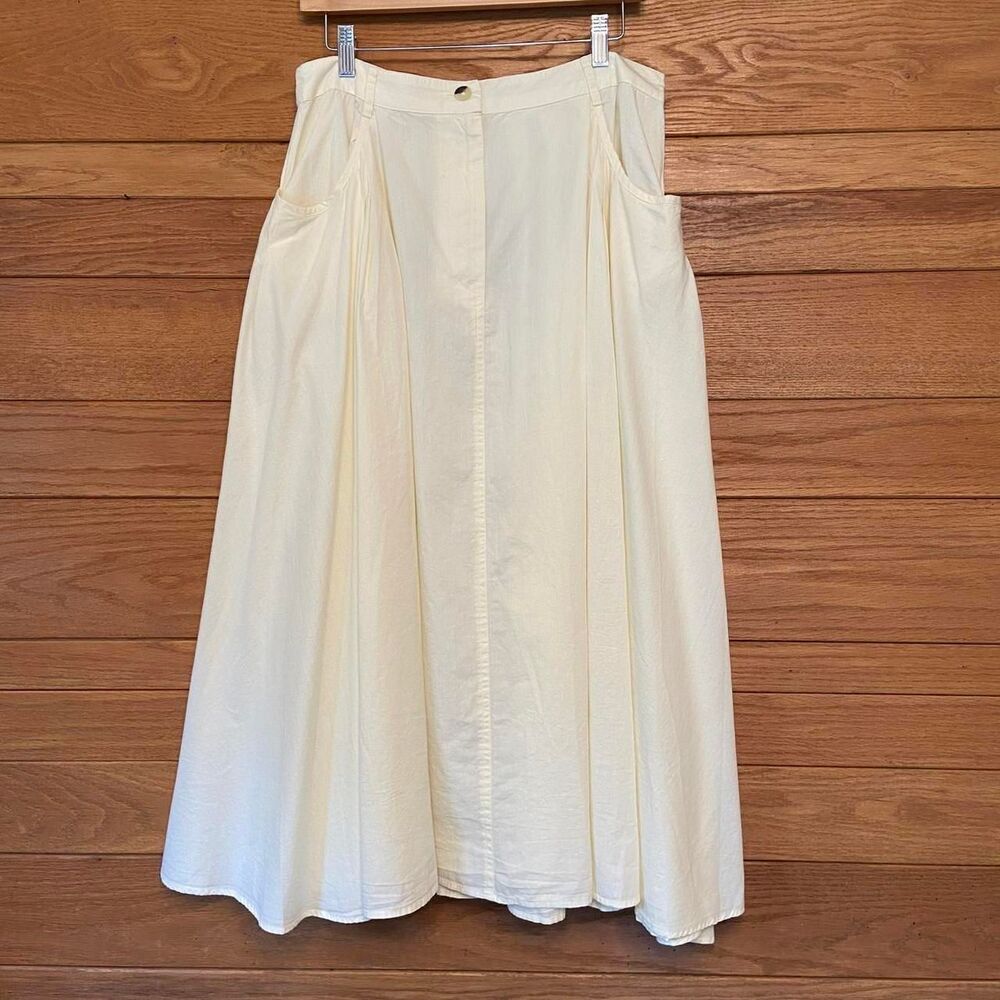 Free People NWT Parchment Ivory cotton maxi skirt